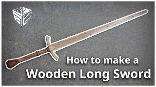 How to make a wooden long sword [upl. by Ahsaten882]