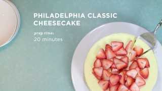 Classic Cheesecake Recipe  PHILADELPHIA Cream Cheese [upl. by Abey984]