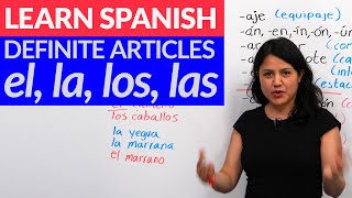 Choose the correct gender in Spanish el amp la  ALL you need to know about articles in Spanish [upl. by Nazus]