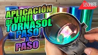 COMO DESMONTAR FAROS DE NIEBLA E INSTALAR VINIL TORNASOL [upl. by Ahsinid]