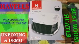 HEAVELLS PTC 2000 WATT ROOM HEATER COMFORTER [upl. by Malinin]