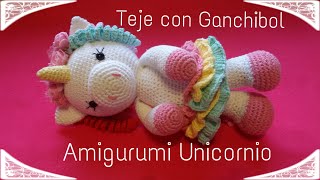 Unicornio  Teje con GanchiBol  Tutorial paso a paso [upl. by Egon814]