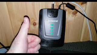 WEBOOST Cell Signal Booster at the Cabin  Unbox Install and Review [upl. by Haelem]