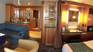 Rhapsody of the Seas Grand Suite Tour 8016 [upl. by Aicemat]