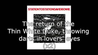 Station to Station  David Bowie  Lyrics [upl. by Malory368]