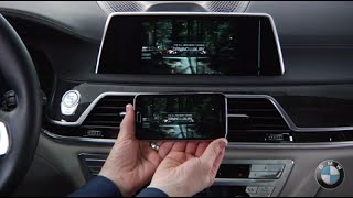 How to Mirror Phone to Car Screen  BMW HowTo [upl. by Kerns]