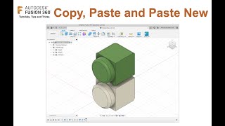 Fusion 360  Copy Paste and Clone Objects [upl. by Kevin231]