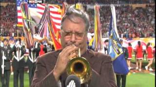 Arturo Sandoval Trumpet National Anthem 1109 Orange Bowl [upl. by Stringer]