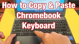 Chromebook How to Copy amp Paste w Keyboard Shortcut [upl. by Magen2]