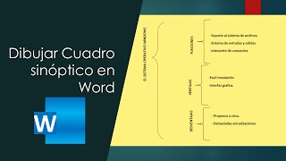 Dibujar Cuadro sinóptico en Word [upl. by Acissehc]