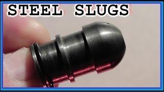 Experimental STEEL 70 Cal Shotgun Slug  High Penetrator [upl. by Balduin]