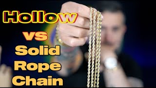 Solid Rope Chains Vs Hollow Rope Chains  Is It Worth It [upl. by Cristiano]