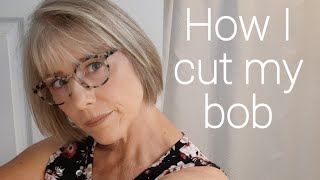 HOW I CUT MY TAPERED BOB [upl. by Eiltan292]