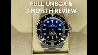 Rolex Sea Dweller Deepsea James Cameron 126660 Full Unbox amp 3 Month Review [upl. by Merc544]