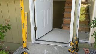 Jeld Wen Front Door Installation  Really crappy products and craftsmanship PART 1 [upl. by Opportina745]