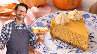 The BEST Pumpkin Cheesecake [upl. by Arutek775]