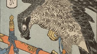 Japanese Woodblock Printmaking  An Ukiyoe Falcon [upl. by Nomi]