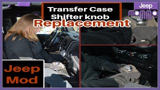 Remove amp Replace Jeep Transfer Case Shifter Knob How To [upl. by Ainekahs]