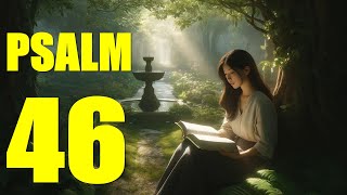 Psalm 46 Reading God is Our Refuge and Strength With words  KJV [upl. by Nino]