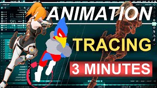 Blender 283  Video Tracing Animations Rotoscoping In 3 Minutes [upl. by Henni]