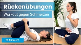 Rückenübungen für Zuhause ➡️ 20 Minuten täglich für einen gesunden Rücken 🙆‍♀ [upl. by Platas]