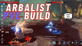 MIR4 GUIDE  ARBALIST PVE BUILD TAGALOG [upl. by Acinoj]