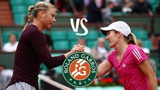 Henin vs Sharapova  2010 Highlights [upl. by Gilliam]