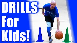 6 PERFECT Dribbling Drills For Kids Basketball Drills For Beginners [upl. by Rehctaht]