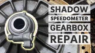 Motorcycle speedometer gear box replacement front wheel [upl. by Medora]