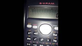 Calculadora fx82MS borrar memoria [upl. by Newby500]