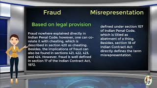 What is Difference Between Fraud amp Misrepresentation [upl. by Dleifyar802]