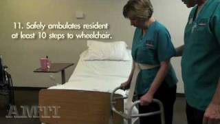 CNA Skills Ambulation with Walker [upl. by Tedi604]