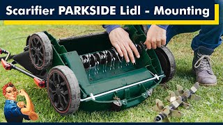 PARKSIDE Electric Scarifier  Aerator from Lidl unboxing and mounting [upl. by Llenahs]