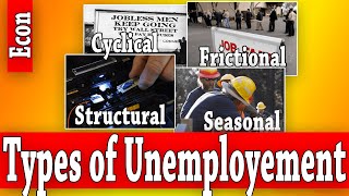 Types of Unemployment Macroeconomics [upl. by Clerissa]