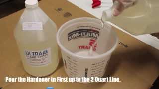 UltraClear Epoxy Mixing Video [upl. by Yajeet]