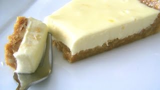 Easy Lemon Cheesecake  No Bake [upl. by Esilrahc369]