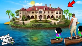 Franklin Buys Luxury Island Mansion To Surprise Shinchan amp Pinchan In GTA 5 [upl. by Anertak515]