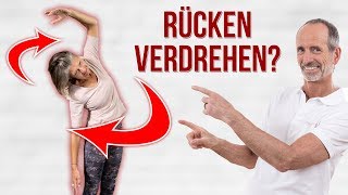 Rücken verdrehen Dieser Trick entspannt deine Muskeln 😍 [upl. by Alison]