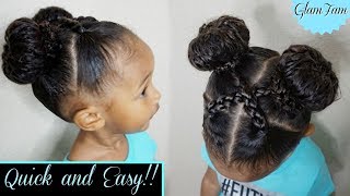 Quick and Easy hairstyle for Kids  Childrens Hairstyles  GlamFam [upl. by Willabella953]