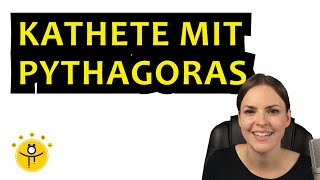 SATZ DES PYTHAGORAS Kathete berechnen – Erklärung Beispiele [upl. by Aracahs]