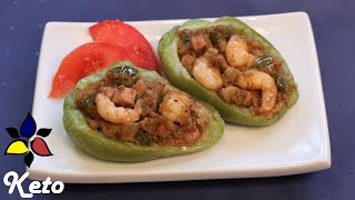 New Orleans Stuffed Mirlitons – Simplified Keto Stuffed Chayote  Keto Recipe [upl. by Cassius]