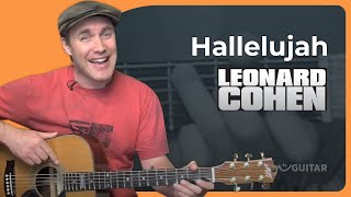 Hallelujah by Leonard Cohen  Easy Guitar Lesson [upl. by Llewej]