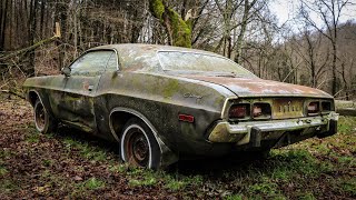 ABANDONED Dodge Challenger Rescued After 35 Years [upl. by Diego]