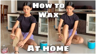 How to remove body hair at home HOW I WAX AT HOME Mishti Pandey [upl. by Naitsirhc297]