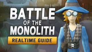 RS3 Battle of the Monolith 100 – Realtime Quest Guide [upl. by Nosnor794]