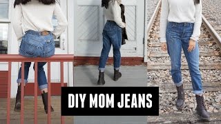 DIY mom jeans by minimalistikelly [upl. by Accebor]