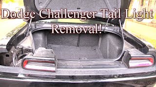 Dodge Challenger TailLight Removal [upl. by Jason568]