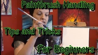 Basic Paintbrush Handling Acrylic Tips and Tricks for Beginners [upl. by Esmaria66]