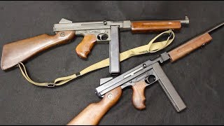 AutoOrdnance SemiAuto Thompson vs Original M1A1 SMG [upl. by Puglia374]