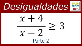 DESIGUALDADES RACIONALES  Ejercicio 1 Parte 2 [upl. by Chere]